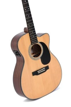 Sigma Guitars 1 Series Auditorium Acoustic / Electric Guitar, Natural 000MC-1E -L.A MUSIC Instruments 000MC 1E hqw 3
