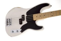 Fender Mike Dirnt Road Worn Precision Bass, Maple Fingerboard, White Blonde 0138412701 -L.A MUSIC Instruments 0138412701 gtr cntbdyright 001 nr