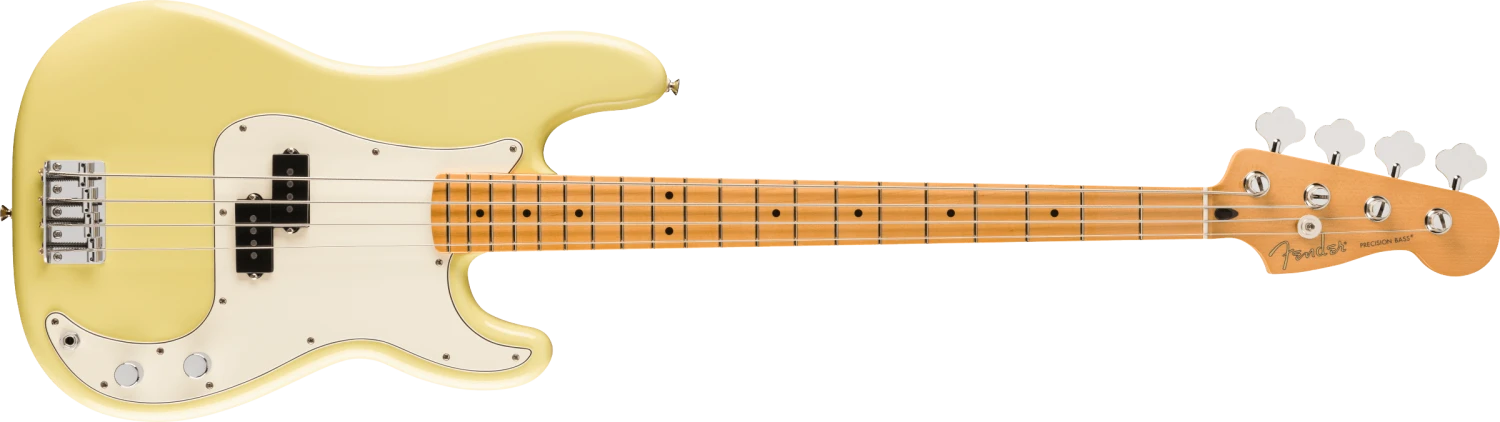 Fender Player II Precision Bass Maple Fingerboard, Hialeah Yellow 0140472561 1 Fender Player II Precision Bass Maple Fingerboard, Hialeah Yellow 0140472561