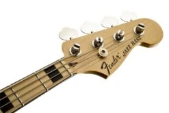 Fender Geddy Lee Jazz Bass, Maple Fingerboard, Black, 3 Ply White Pickguard 0147702306 -L.A MUSIC Instruments 0147702306 gtr hdstckfrt 001 nr
