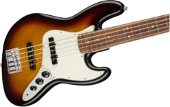 Fender Player Jazz Bass V, Pau Ferro Fingerboard, 3-Color Sunburst 0149953500 -L.A MUSIC Instruments 0149953500 gtr cntbdyright 001 nr