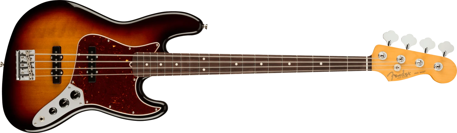Fender American Professional II Jazz Bass Rosewood Fingerboard, 3 Color Sunburst 0193970700 1 Fender American Professional II Jazz Bass Rosewood Fingerboard, 3 Color Sunburst 0193970700