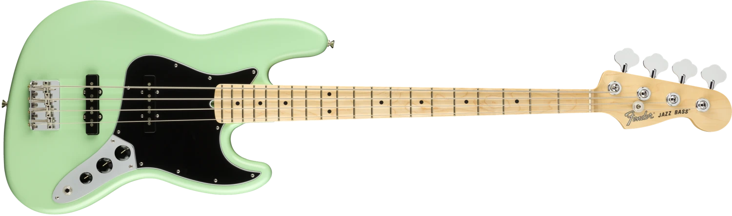 Fender American Performer Jazz Bass Maple Fingerboard - Satin Surf Green 0198612357 1 Fender American Performer Jazz Bass Maple Fingerboard - Satin Surf Green 0198612357