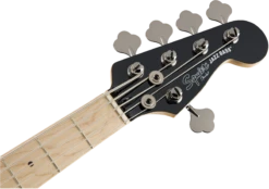 Squier Contemporary Active Jazz Bass V HH Maple Fingerboard In Black 0370460506 -L.A MUSIC Instruments 0370460506 gtr hdstckfrt 001 nr