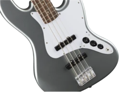 Squier Affinity Series Jazz Bass, Slick Silver 0370760581 -L.A MUSIC Instruments 0370760581 gtr frtbdydtl 001 nr