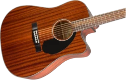 Fender CD-60SCE Dreadnought, Walnut Fingerboard, All-Mahogany 0970113022 -L.A MUSIC Instruments 0970113022 gtr cntbdyright 001 nr