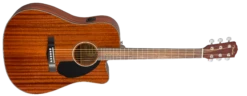 Fender CD-60SCE Dreadnought, Walnut Fingerboard, All-Mahogany 0970113022 -L.A MUSIC Instruments 0970113022 gtr frtangle 001 rr