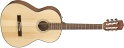 Fender CN-60S Nylon, Walnut Fingerboard, Natural 0970160521 -L.A MUSIC Instruments 0970160521 gtr frtangle 001 rr