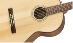 Fender CN-60S Nylon, Walnut Fingerboard, Natural 0970160521 -L.A MUSIC Instruments 0970160521 gtr frtbdydtl 001 nr