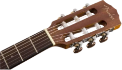 Fender CN-60S Nylon, Walnut Fingerboard, Natural 0970160521 -L.A MUSIC Instruments 0970160521 gtr hdstckfrt 001 nr