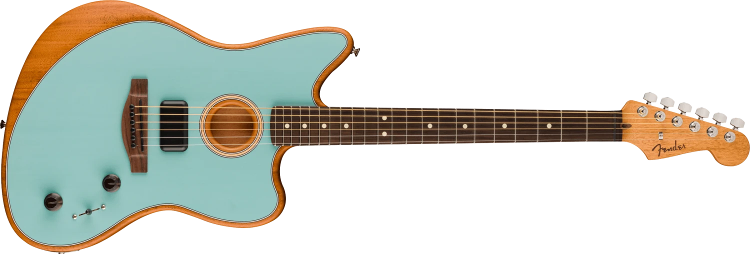 Fender Acoustasonic Player Jazzmaster Rosewood Fingerboard, Ice Blue 0972233183 1 Fender Acoustasonic Player Jazzmaster Rosewood Fingerboard, Ice Blue 0972233183