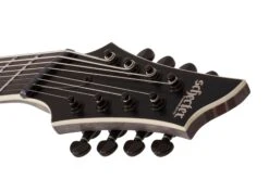 Schecter C-8 Multiscale SLS Elite Evil Twin Electric Guitar, Satin Black 1368-SHC -L.A MUSIC Instruments 1368 SHC hqw 10