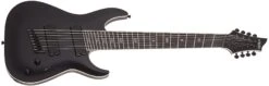 Schecter C-8 Multiscale SLS Elite Evil Twin Electric Guitar, Satin Black 1368-SHC