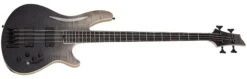 Schecter 4-string Electric Bass With Maple Top, Swamp Ash Body, Maple/Walnut/Padauk Neck - Black Fade Burst 1391-SHC