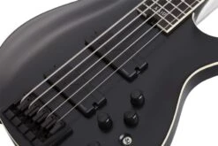 Schecter 5 String Bass SLS Evil Twin-5 Satin Black 1395-SHC -L.A MUSIC Instruments 1395 SHC lg angle5