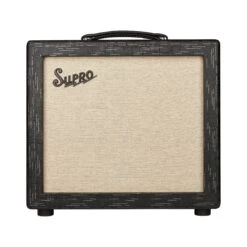 Supro Amulet 15 Watt 1x10 Tube Guitar Combo Amp, Black Scandia 1612RT