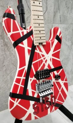 EVH Striped Series 5150 Red, Black, White 5107902515 -L.A MUSIC Instruments 20220323 130013