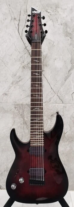 Schecter Omen Elite-7 Left Handed 7-String Electric Guitar Black Cherry Burst 2461-SHC 11 Schecter Omen Elite-7 Left Handed 7-String Electric Guitar Black Cherry Burst 2461-SHC -L.A MUSIC Instruments 20220330 111251