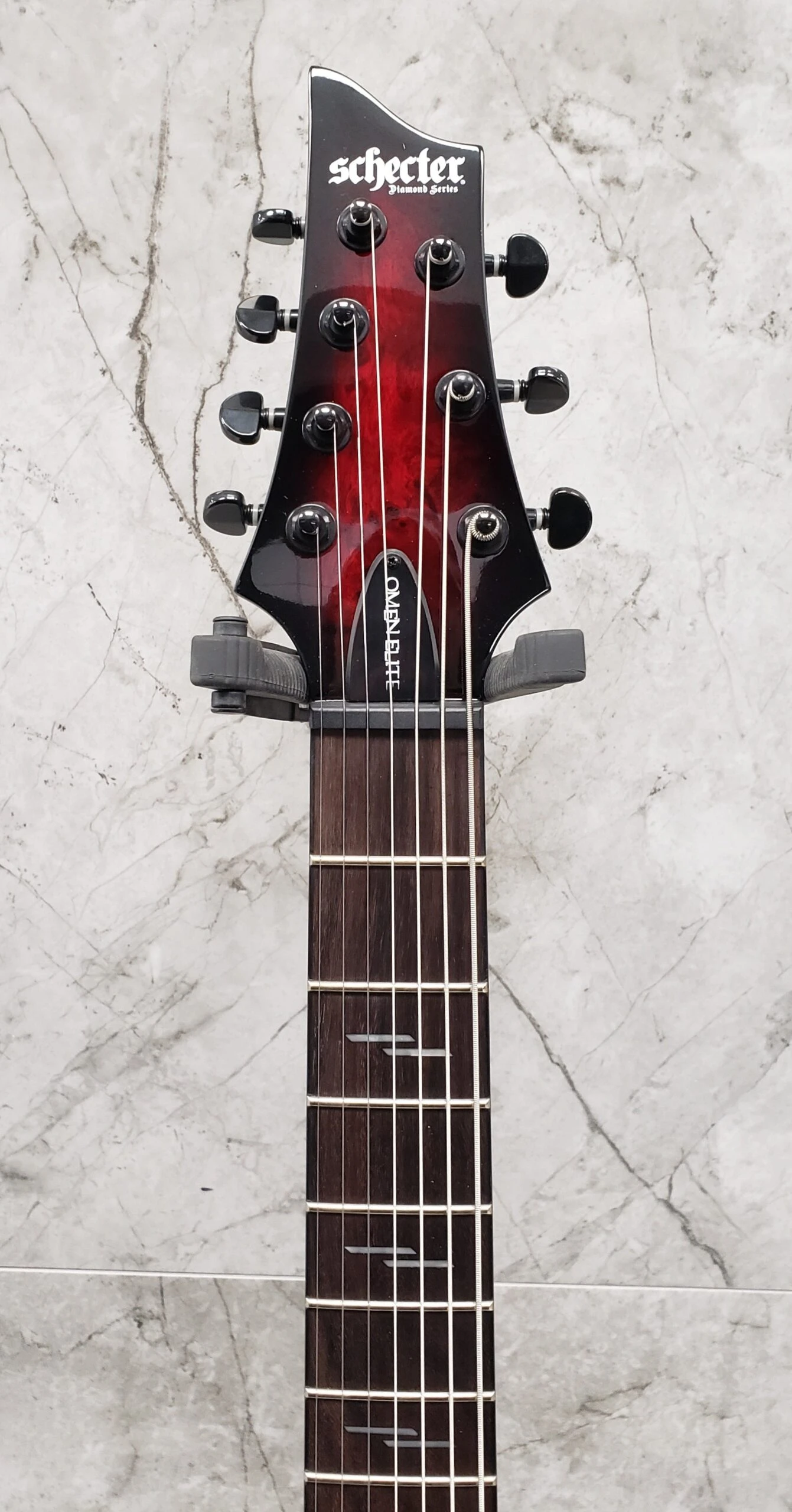 Schecter Omen Elite-7 Left Handed 7-String Electric Guitar Black Cherry Burst 2461-SHC 7 Schecter Omen Elite-7 Left Handed 7-String Electric Guitar Black Cherry Burst 2461-SHC - Image 7