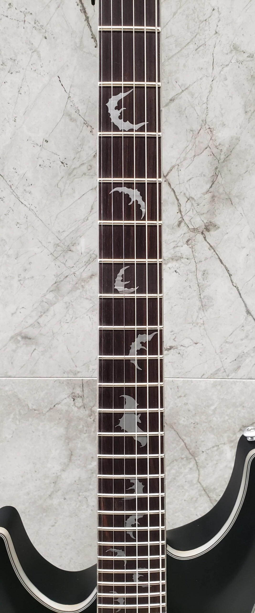 Schecter DAMIEN PLATINUM 6 FR LH SBK LEFT HANDED Satin Black Guitar With EMG 81, 85 Pickups 1184-SHC 8 Schecter DAMIEN PLATINUM 6 FR LH SBK LEFT HANDED Satin Black Guitar With EMG 81, 85 Pickups 1184-SHC - Image 8