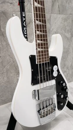JACKSON X Series 5 STRING Concert Bass CBXNT DX V Snow White 2916655576 SERIAL NUMBER ICJ2200820 - 9.0 LBS -L.A MUSIC Instruments 20220407 094710