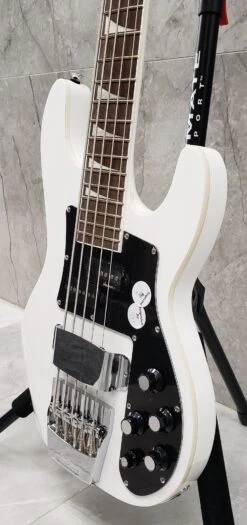 JACKSON X Series 5 STRING Concert Bass CBXNT DX V Snow White 2916655576 SERIAL NUMBER ICJ2200820 - 9.0 LBS -L.A MUSIC Instruments 20220407 094722