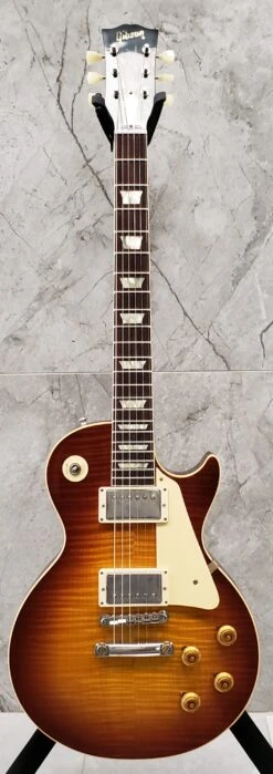 Gibson Custom Shop 1959 Les Paul Standard Reissue VOS Sunrise Tea - Nickel Hardware LPR59VOSRNH SERIAL NUMBER 901746 - 8.6 LBS -L.A MUSIC Instruments 20220429 103258