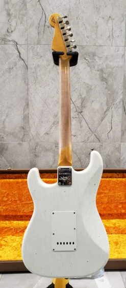 Fender Custom Shop Limited Edition 62/63 Stratocaster Journeyman Relic Rosewood Fingerboard - Aged Olympic White 9231012527 SERIAL NUMBER CZ562114 - 7.8 LBS -L.A MUSIC Instruments 20220810 135630