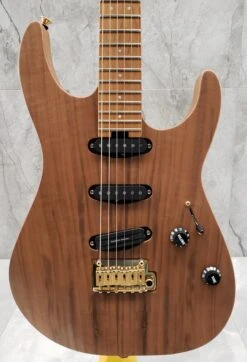 CHARVEL Pro-Mod DK22 SSS 2PT CM Mahogany With Walnut Caramelized Maple Fingerboard Natural 2969016557 SERIAL NUMBER MC22005397 - 7.0 LBS