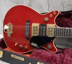 GRETSCH G6131-MY-RB Limited Edition Malcolm Young Signature Jet Ebony Fingerboard, Vintage Firebird Red 2411916845 SERIAL NUMBER JT22041584 - 7.6 LBS -L.A MUSIC Instruments 20220909 074110