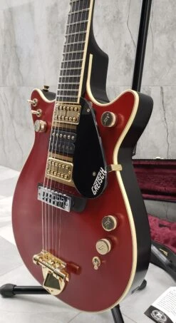 GRETSCH G6131-MY-RB Limited Edition Malcolm Young Signature Jet Ebony Fingerboard, Vintage Firebird Red 2411916845 SERIAL NUMBER JT22041584 - 7.6 LBS -L.A MUSIC Instruments 20220909 074218
