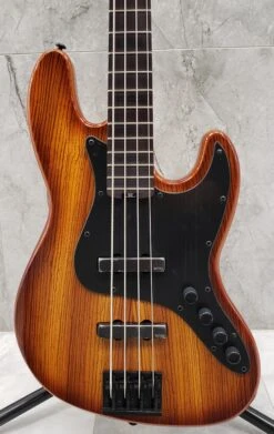 Schecter J-4 Exotic Electric Bass, Faded Vintage Sunburst 2926-SHC SERIAL NUMBER IW21101504 - 9.8 LBS