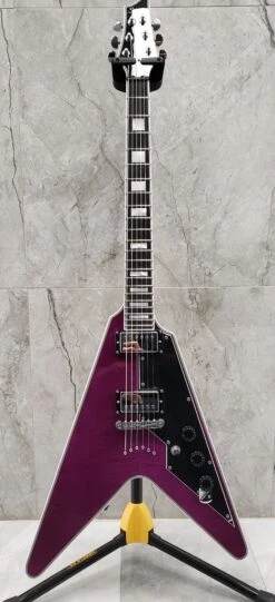 Schecter V-1 Custom Electric Guitar Trans Purple 654-SHC -L.A MUSIC Instruments 20230113 131100