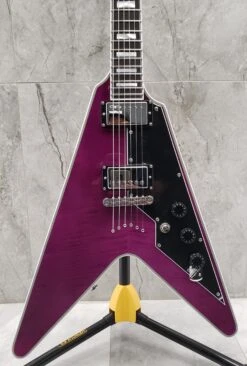 Schecter V-1 Custom Electric Guitar Trans Purple 654-SHC -L.A MUSIC Instruments 20230113 131130