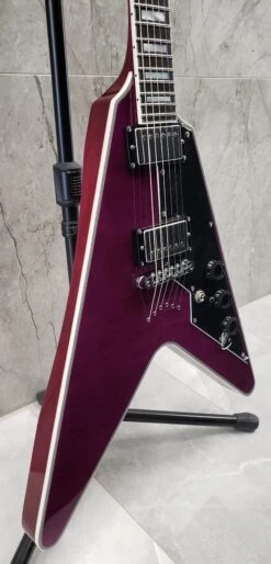 Schecter V-1 Custom Electric Guitar Trans Purple 654-SHC -L.A MUSIC Instruments 20230113 131215