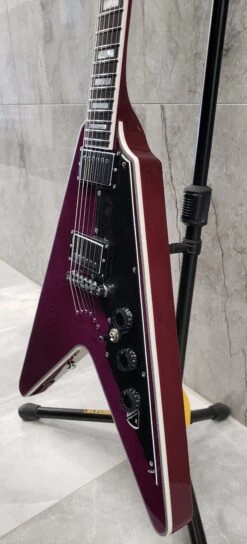 Schecter V-1 Custom Electric Guitar Trans Purple 654-SHC -L.A MUSIC Instruments 20230113 131226