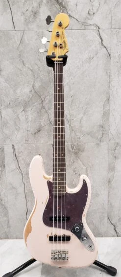 Fender Flea Jazz Bass Rosewood Fingerboard Roadworn Shell Pink 0141020356 SERIAL NUMBER MX22302831 - 8.6 LBS -L.A MUSIC Instruments 20230131 123849
