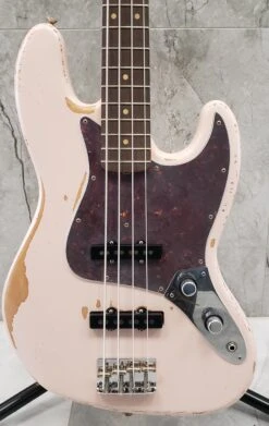 Fender Flea Jazz Bass Rosewood Fingerboard Roadworn Shell Pink 0141020356 SERIAL NUMBER MX22302831 - 8.6 LBS