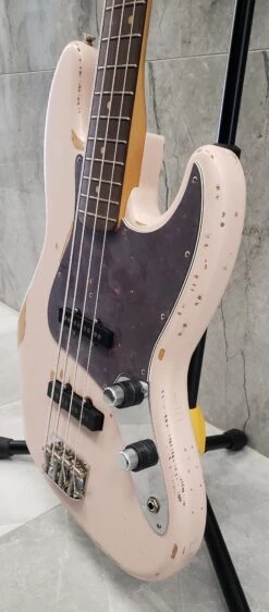 Fender Flea Jazz Bass Rosewood Fingerboard Roadworn Shell Pink 0141020356 SERIAL NUMBER MX22302831 - 8.6 LBS -L.A MUSIC Instruments 20230131 123943