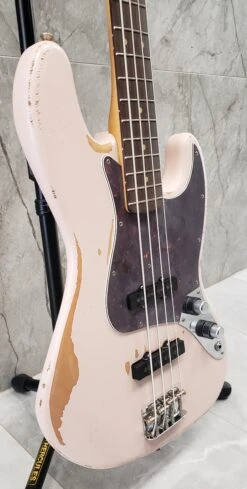 Fender Flea Jazz Bass Rosewood Fingerboard Roadworn Shell Pink 0141020356 SERIAL NUMBER MX22302831 - 8.6 LBS -L.A MUSIC Instruments 20230131 123954