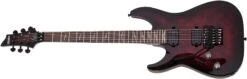 Schecter Omen Elite-6 Left Handed Floyd Rose Electric Guitar Black Cherry Burst 2460-SHC