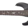 Schecter Damien-7 Multiscale 7-String Left-Handed Electric Guitar, Satin Black 2478-SHC