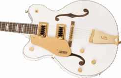 GRETSCH G5422GLH Electromatic Classic Hollow Body Double-Cut With Gold Hardware Left Handed Snowcrest White 2516227567 -L.A MUSIC Instruments 2516227567 gre ins cbl 01 nr