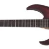 Schecter Sunset-6 Extreme Left Handed Electric Guitar, Satin Scarlet Burst 2576-SHC