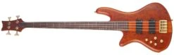 Schecter Stiletto Studio-4 FL Left-Handed Electric Bass, Honey Satin 2765-SHC