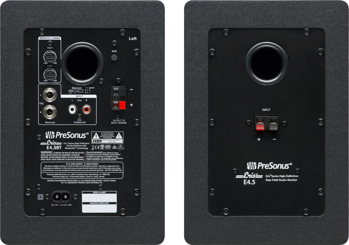 PreSonus® Eris® E4.5 BT Studio Monitor, Black 2777500104 2 PreSonus® Eris® E4.5 BT Studio Monitor, Black 2777500104 - Image 2