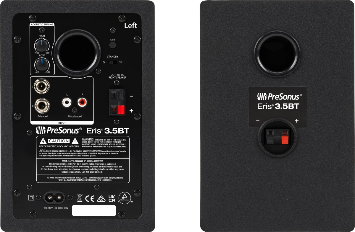 PreSonus Eris 3.5BT Bluetooth 5.0 Black 2777500122 PAIR 2 PreSonus Eris 3.5BT Bluetooth 5.0 Black 2777500122 PAIR - Image 2