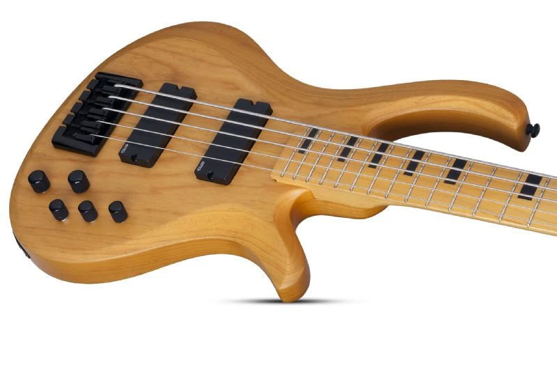 Schecter 5-string Electric Bass With Swamp Ash Body, Maple Neck Maple Fingerboard Active EQ Aged Natural 2853-SHC 2 Schecter 5-string Electric Bass With Swamp Ash Body, Maple Neck Maple Fingerboard Active EQ Aged Natural 2853-SHC - Image 2