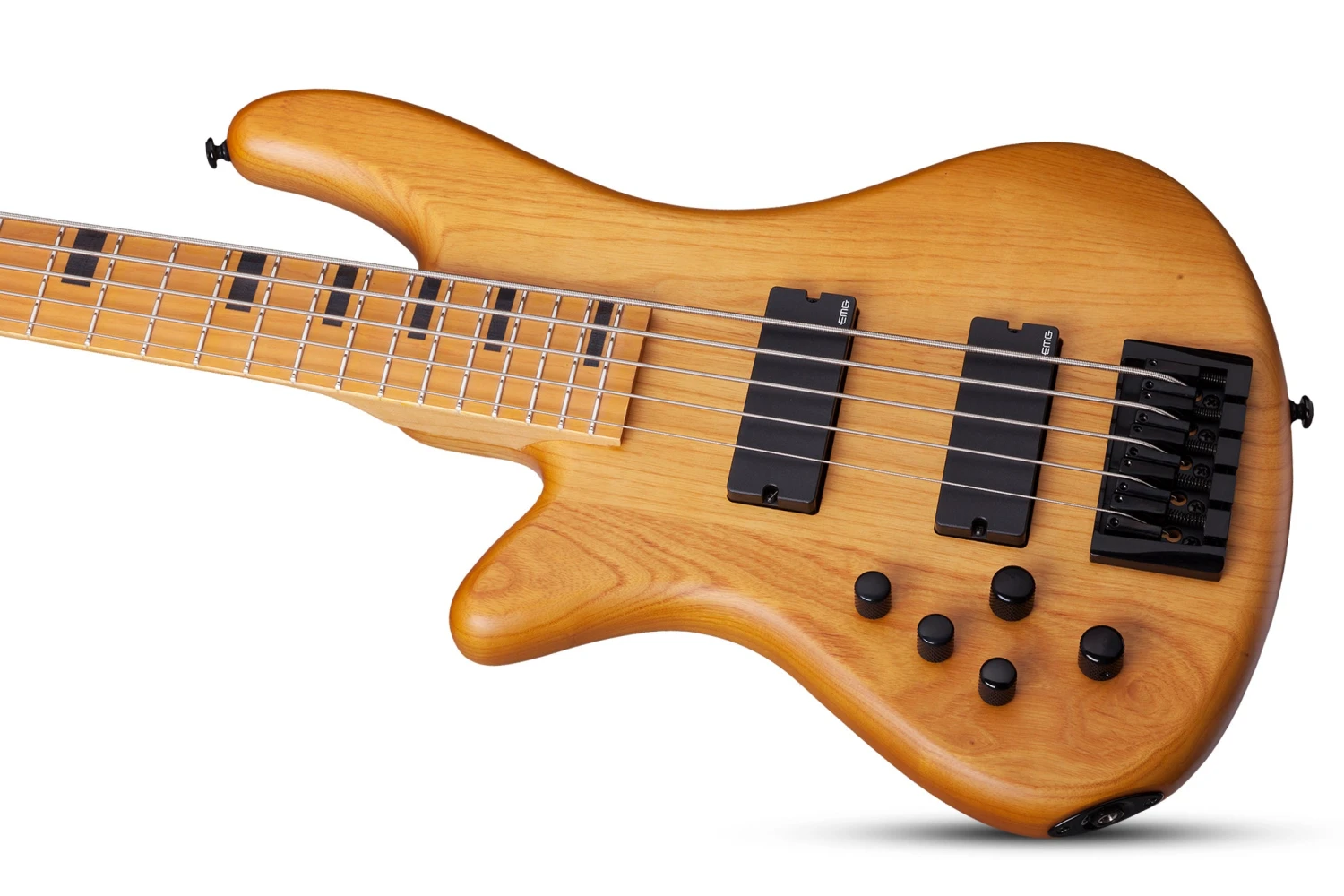Schecter STILETTO-SESSION-5-LH-ANS Natural Satin 5 String Bass With EMG 40DC 40J Pickups 2855-SHC 2 Schecter STILETTO-SESSION-5-LH-ANS Natural Satin 5 String Bass With EMG 40DC 40J Pickups 2855-SHC - Image 2