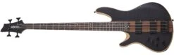 Schecter Charles Berthoud CB-4 Left-Handed Electric Bass, See Thru Black Satin 2872-SHC